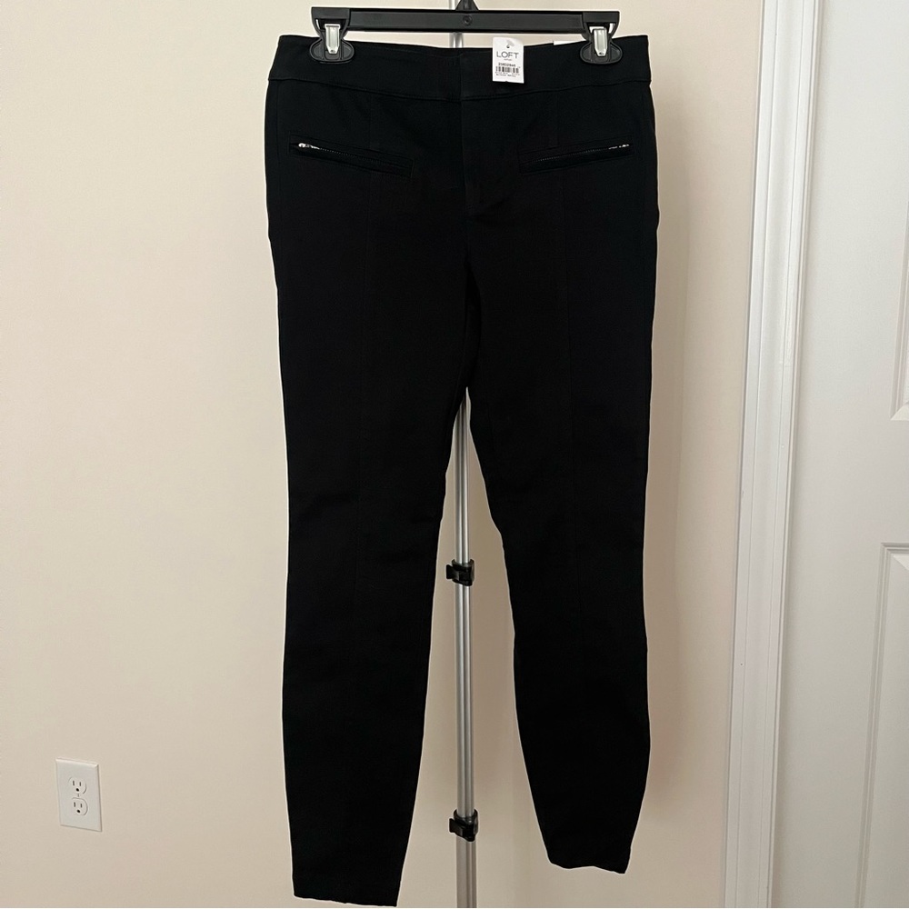 Loft Skinny Ankle Pant Size: 0 Color: Black